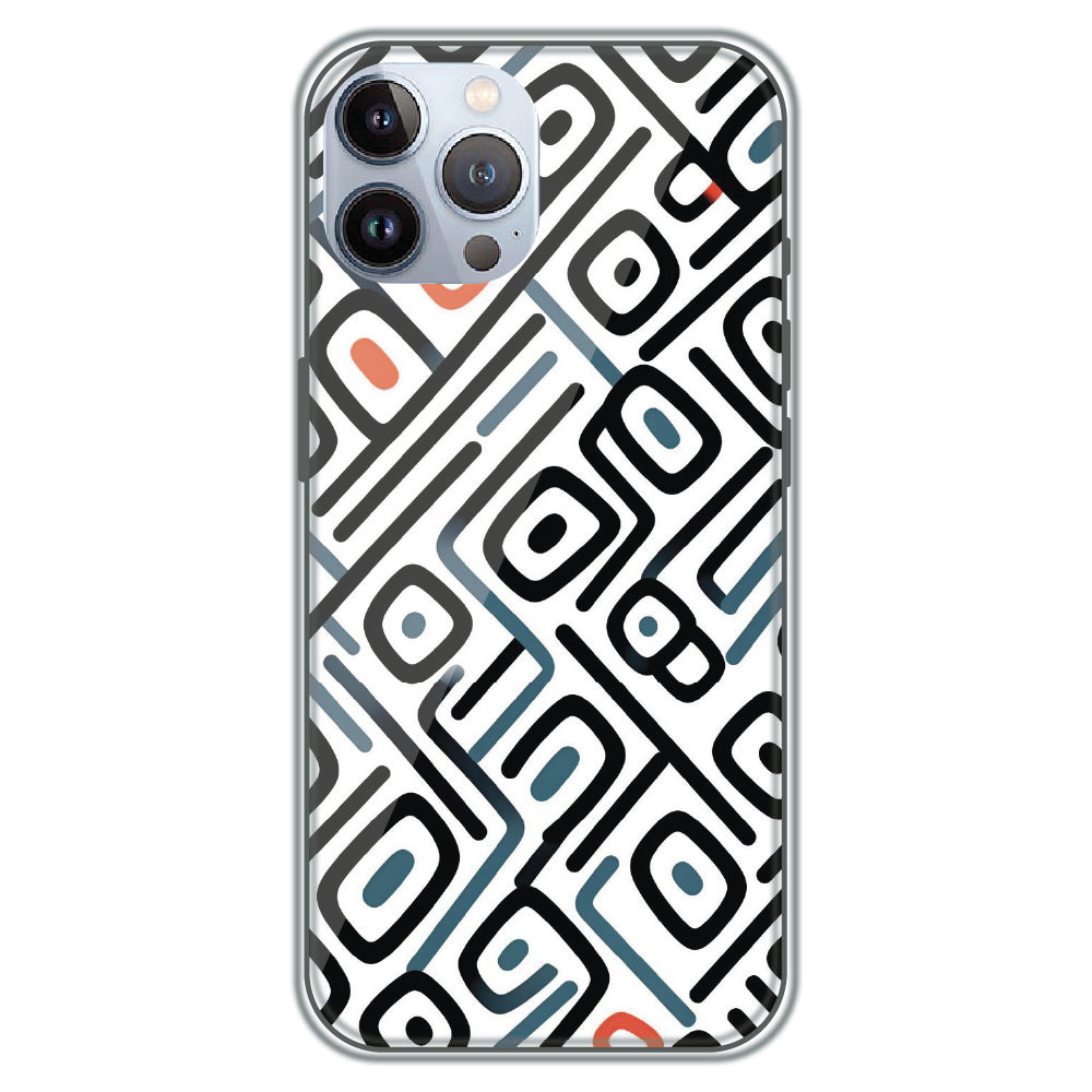 Monochrome Maze - Printed Silicone Case for Apple iPhone 12 Pro