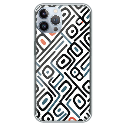 Monochrome Maze - Printed Silicone Case for Apple iPhone 12 Pro