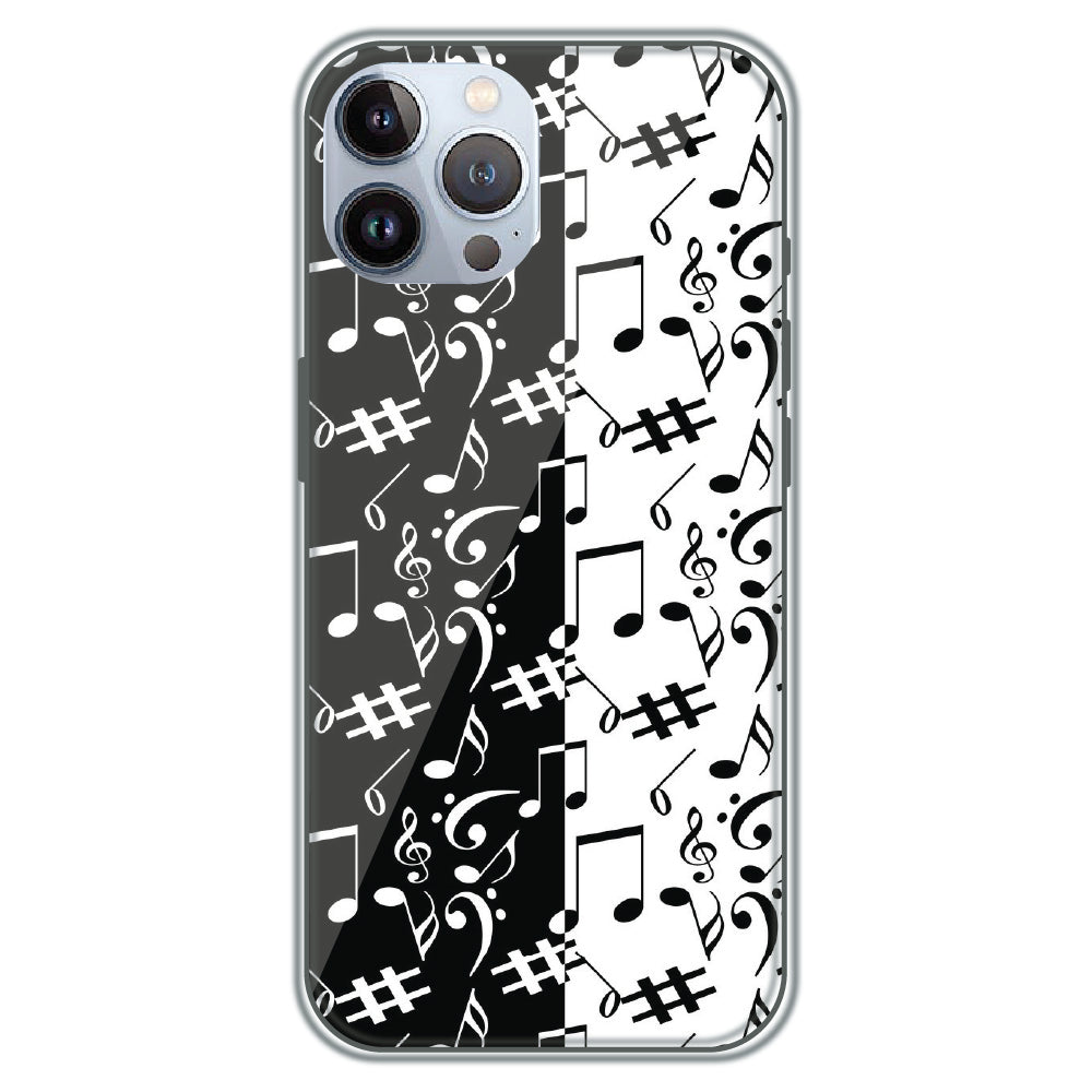 Music Notes - Printed Silicone Case for Apple iPhone 12 Pro