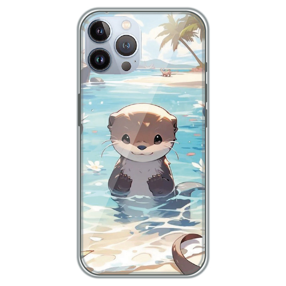 Ocean Otter Buddy - Printed Silicone Case for Apple iPhone 12 Pro