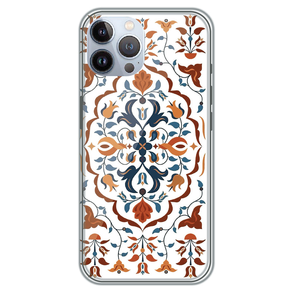 Ottoman Floral Medallion - Printed Silicone Case for Apple iPhone 12 Pro