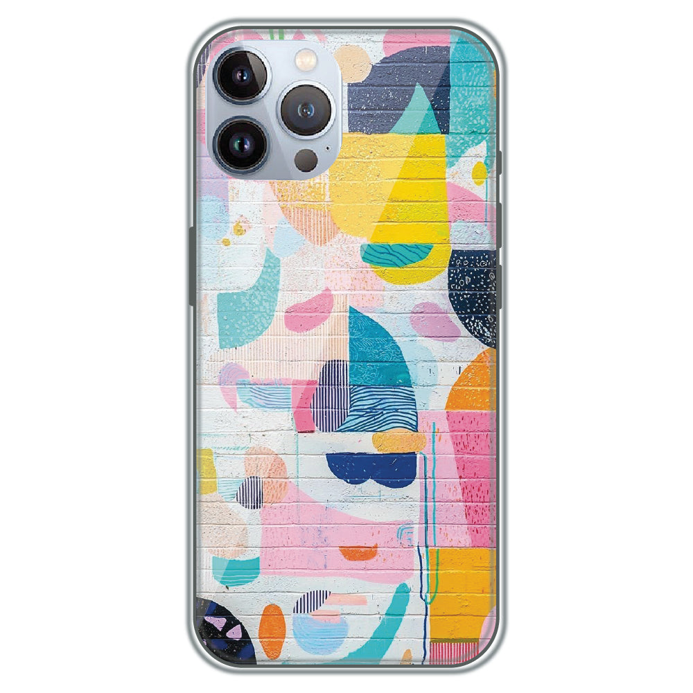 Painted Wall Mural - Printed Silicone Case for Apple iPhone 12 Pro
