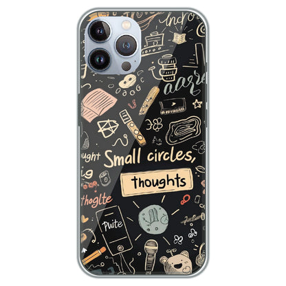 Small Circles, Big Thoughts - Printed Silicone Case for Apple iPhone 12 Pro