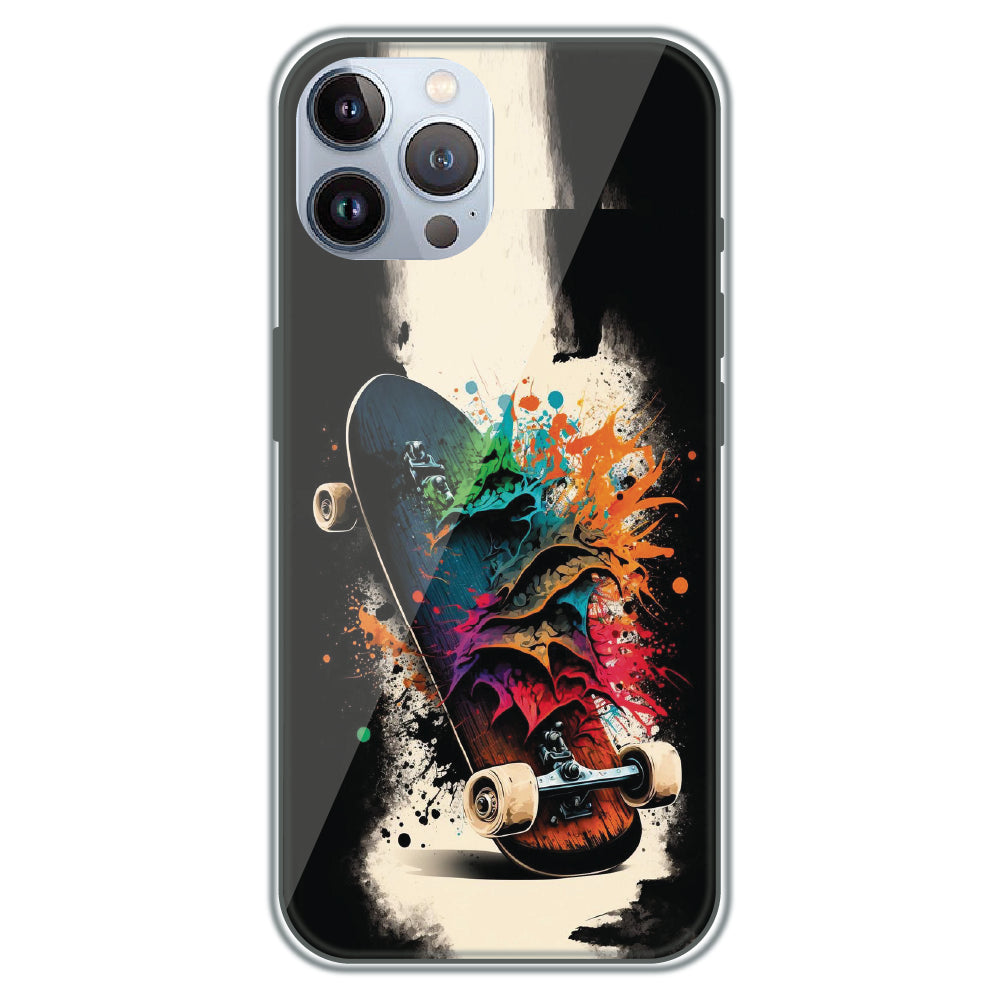 Splash Skate - Printed Silicone Case for Apple iPhone 12 Pro