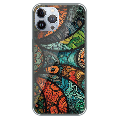 Stained Glass Paisley - Printed Silicone Case for Apple iPhone 12 Pro