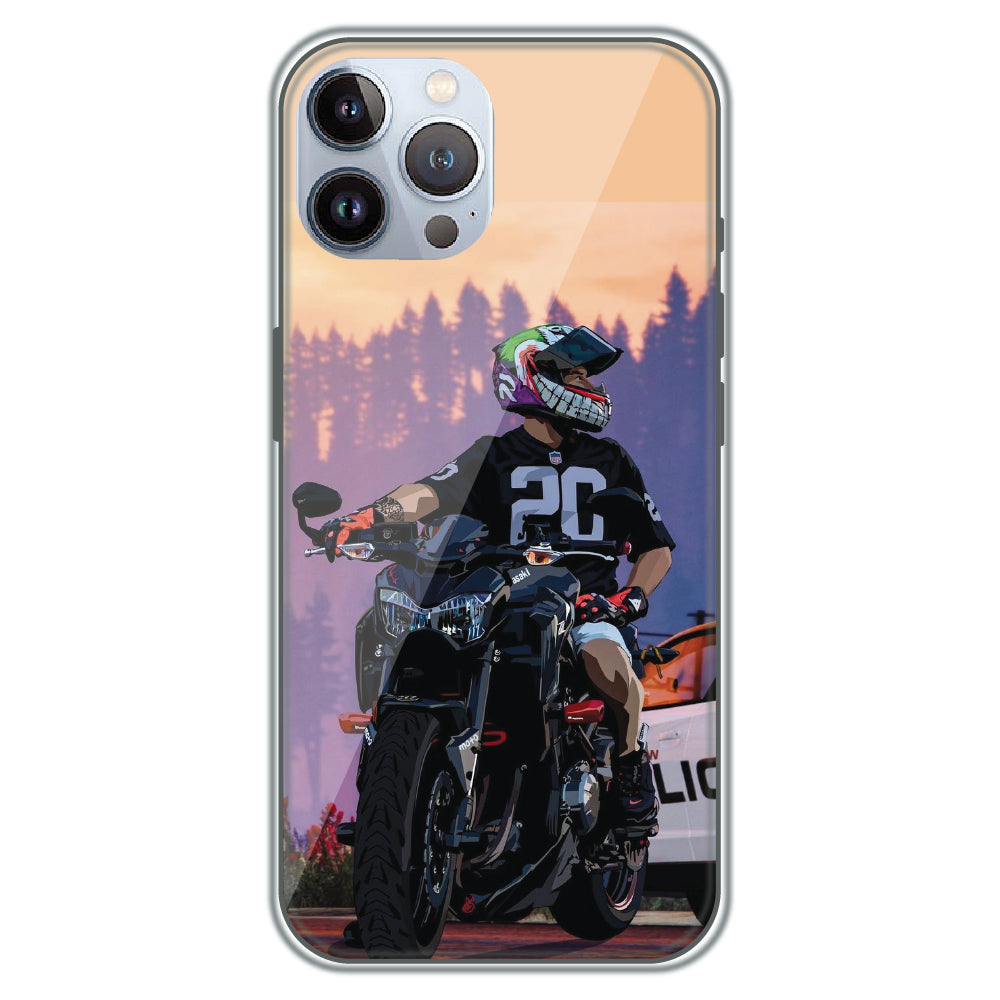Sunset Rider - Printed Silicone Case for Apple iPhone 12 Pro