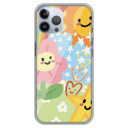 Sunshine Doodle Garden - Printed Silicone Case for Apple iPhone 12 Pro