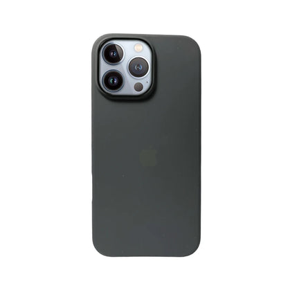 Black Liquid Silicone Case For Apple iPhone 12 Pro
