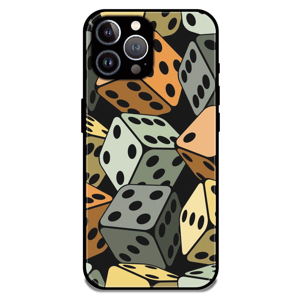 Dice - Glossy Metal Silicone Case For Apple iPhone 12 Pro