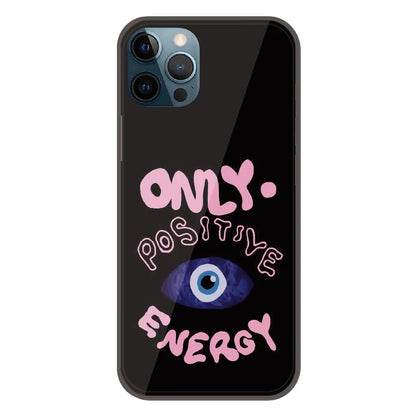 Only Positive Energy Evil Eye - Printed Silicone Case For Apple iPhone 12 Pro