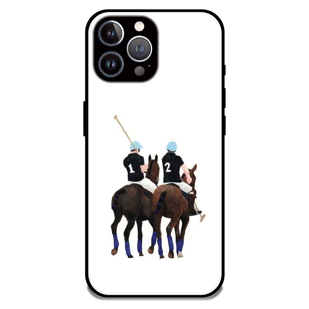 Polo Riders - Glossy Metal Silicone Case For Apple iPhone 12 Pro