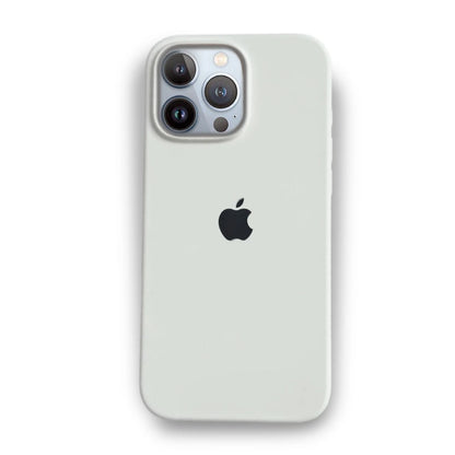 White Liquid Silicone Case For Apple iPhone 12 Pro