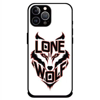 Lone Wolf Power Art - Glossy Metal Silicone Case For Apple iPhone 12 Pro