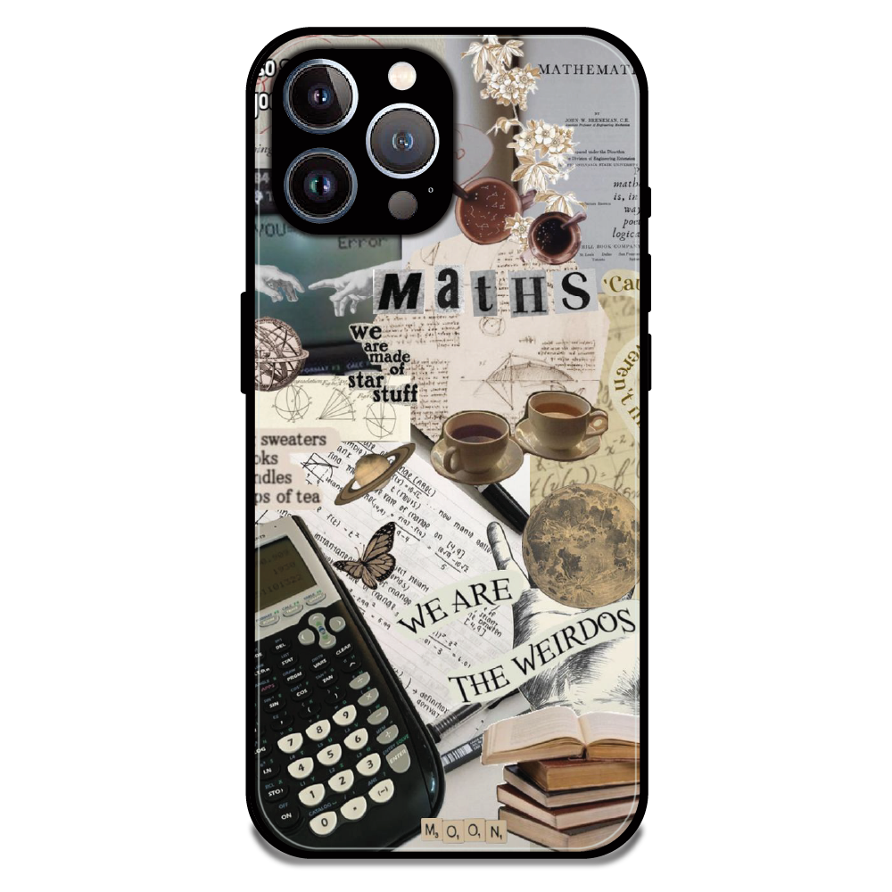 Study Vibes Maths - Glossy Metal Silicone Case For Apple iPhone 12 Pro
