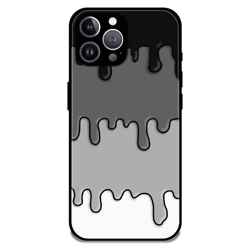 Smoky Drip Abstract - Glossy Metal Silicone Case For Apple iPhone 12 Pro