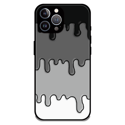 Smoky Drip Abstract - Glossy Metal Silicone Case For Apple iPhone 12 Pro