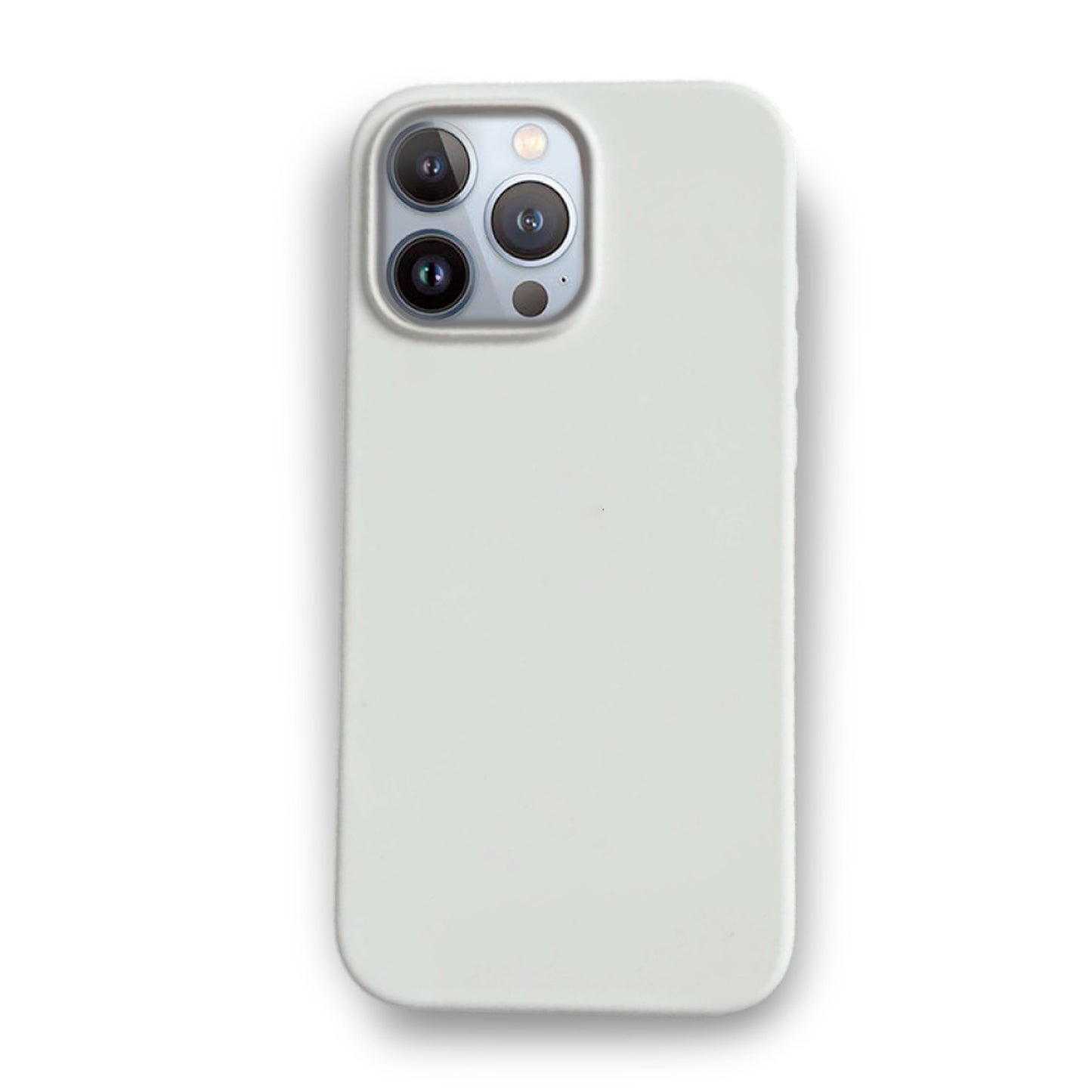 White Liquid Silicone Case For Apple iPhone Models