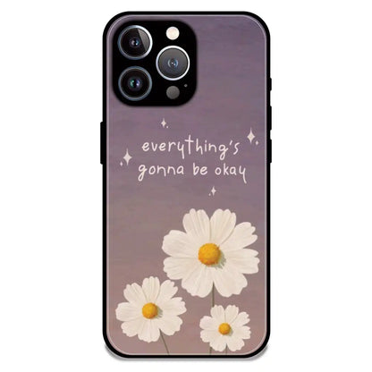 Everything’s Gonna Be Okay Daisy - Glossy Metal Silicone Case For Apple iPhone 12 Pro