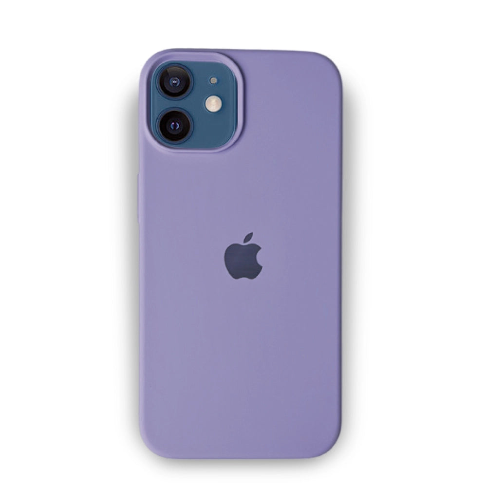 Lavender Liquid Silicone Case For Apple iPhone 12