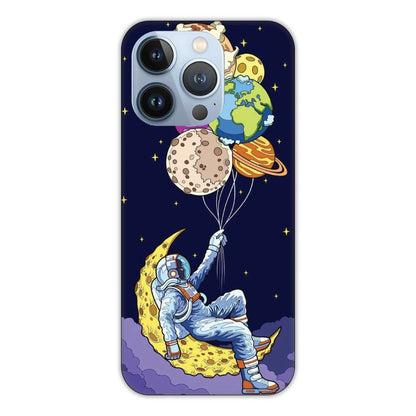 Astronaut & Balloons Hard Case Apple iPhone 12 Pro Max Models