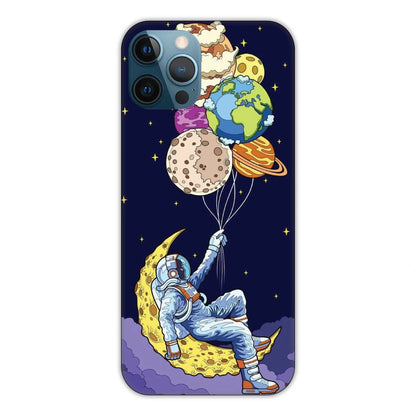 Astronaut & Balloons Hard Case Apple iPhone 12 Pro Models