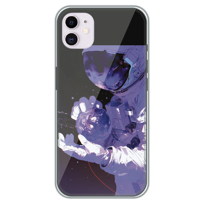 Astronaut in Space - Printed Silicone Case for Apple iPhone 12