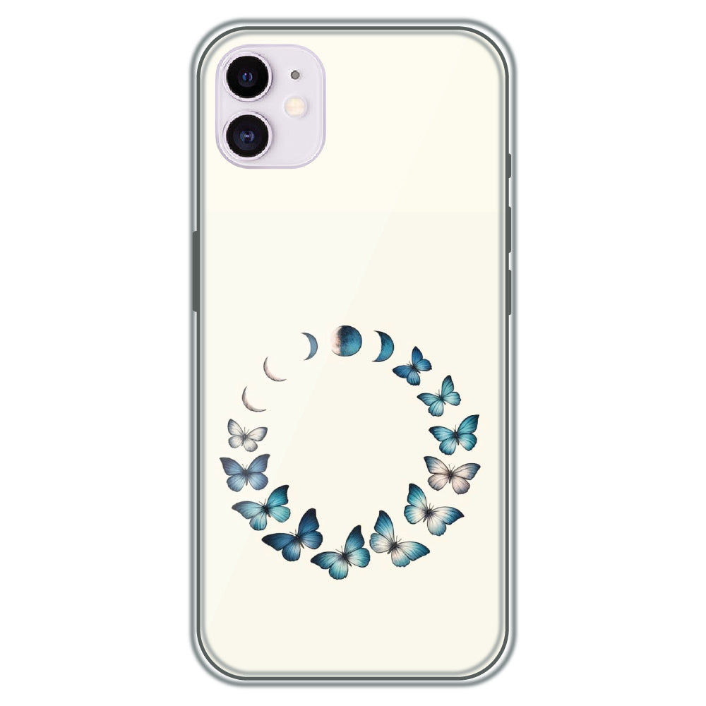 Butterfly Moon Cycle - Printed Silicone Case for Apple iPhone 12