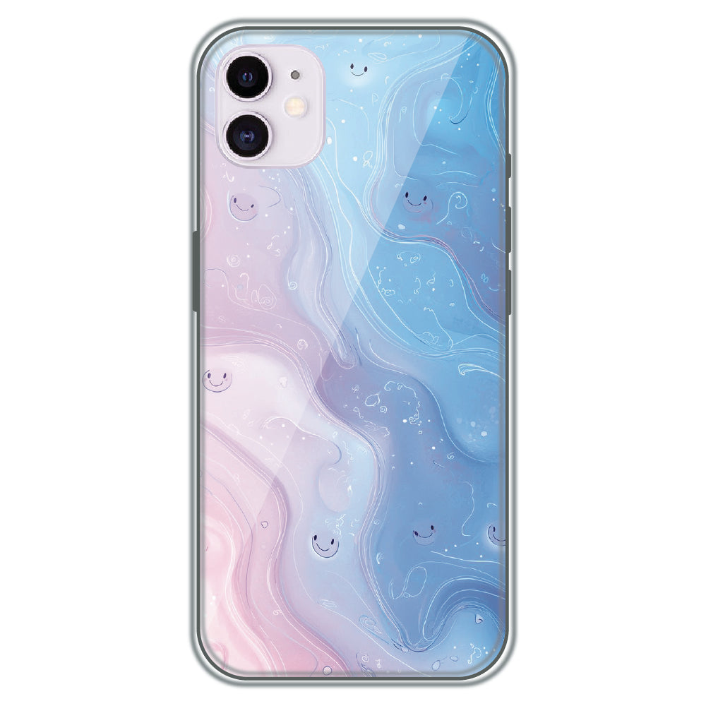 Dreamy Marble Smiles - Printed Silicone Case for Apple iPhone 12