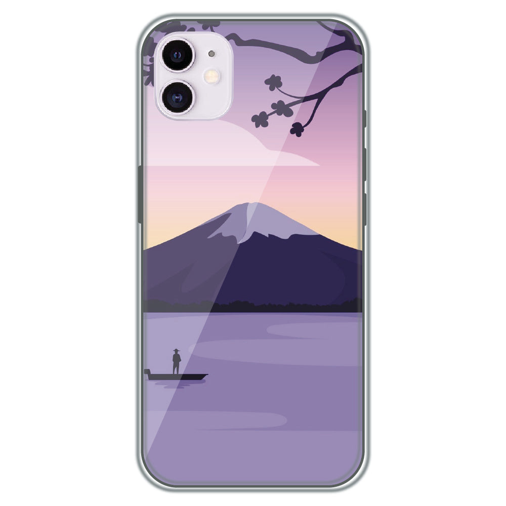 Fuji Twilight - Printed Silicone Case for Apple iPhone 12