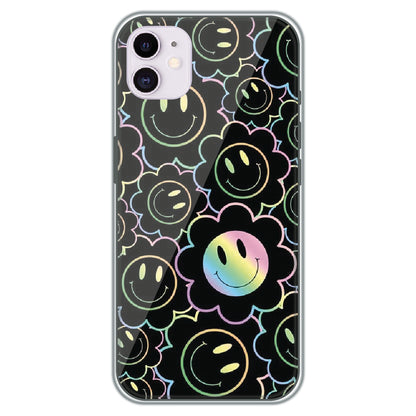 Holographic Smiley Bloom - Printed Silicone Case for Apple iPhone 12