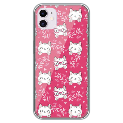 Kitty in Pink - Printed Silicone Case for Apple iPhone 12