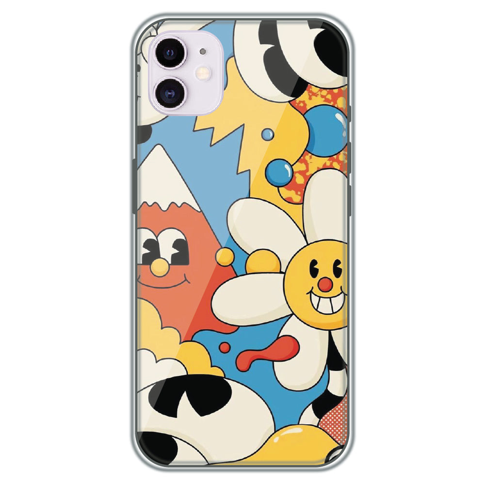 Pop Doodle Party - Printed Silicone Case for Apple iPhone 12