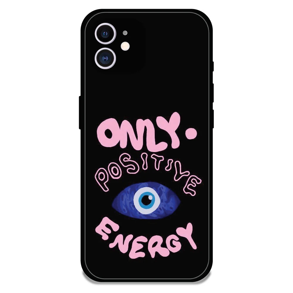 Only Positive Energy Evil Eye - Glossy Metal Silicone Case For Apple iPhone 12