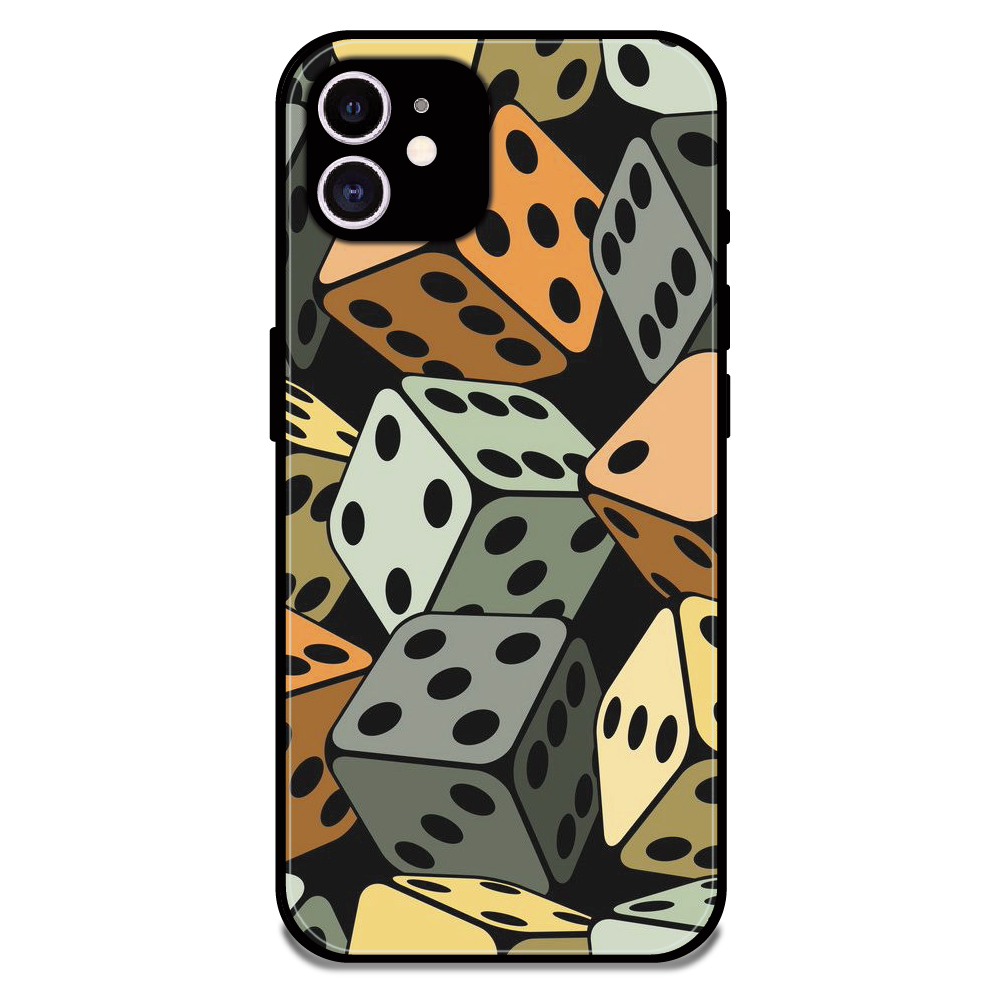 Dice - Glossy Metal Silicone Case For Apple iPhone 12