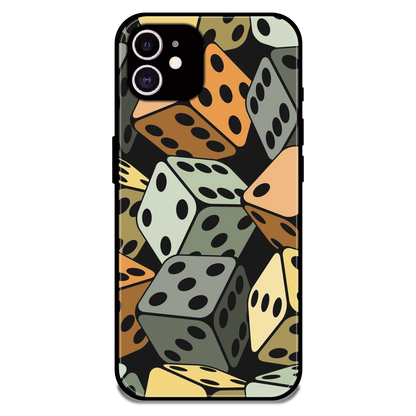 Dice - Glossy Metal Silicone Case For Apple iPhone 12