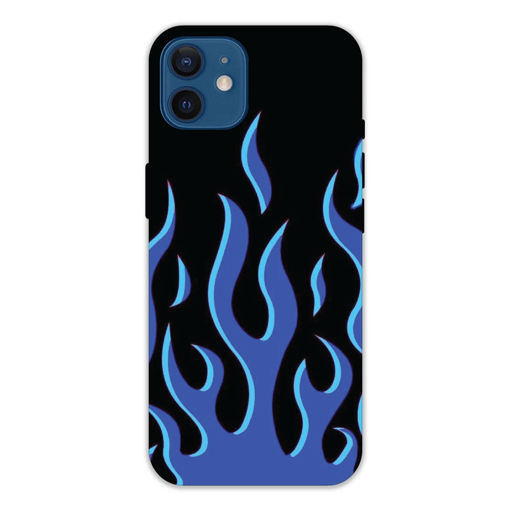 Blue Flames Hard Case For Apple iPhone 12 Models