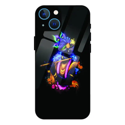 'Abstract Krishna - Glass Case For Apple iPhone 13