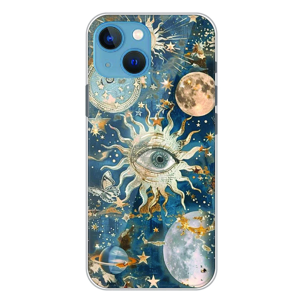 Mystic Cosmic Eye Galaxy - Printed Silicone Case For Apple iPhone 13