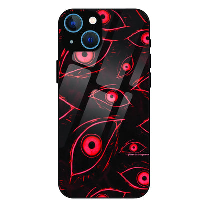 Crimson Eyes Chaos - Glass Case For Apple iPhone 13