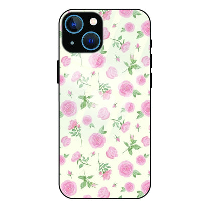 Soft Pink Rose Bloom - Glass Case For Apple iPhone 13 Mini
