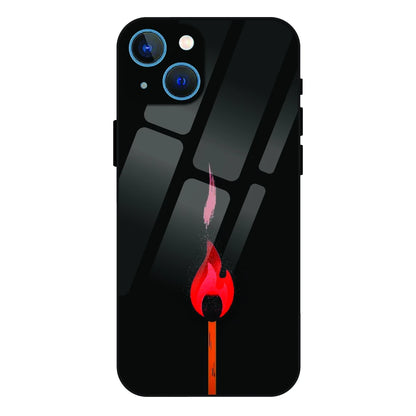 Burning Match - Glass Case For Apple iPhone 13 Mini