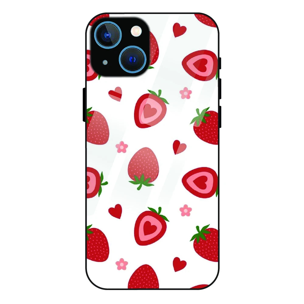 Strawberry - Glass Case For Apple iPhone 13 Mini