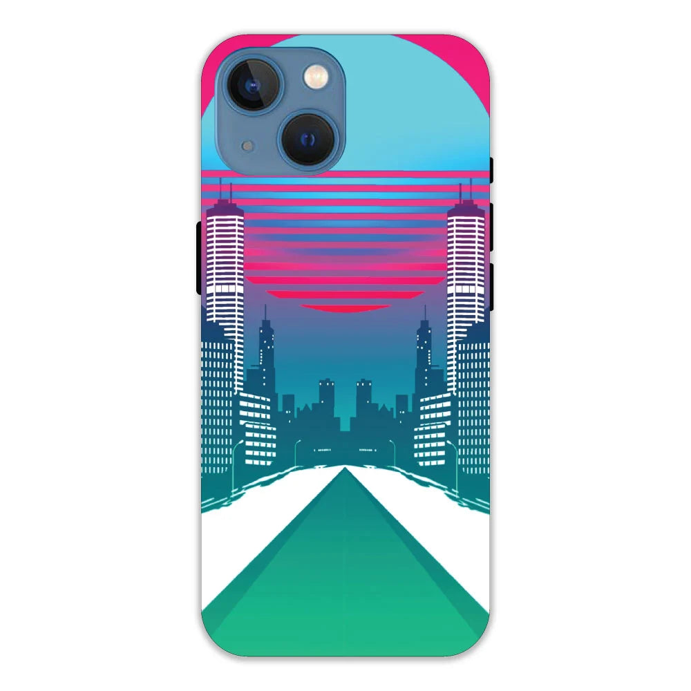 Citylight Synthwave Apple Hard Case Apple iPhone 13 mini Models