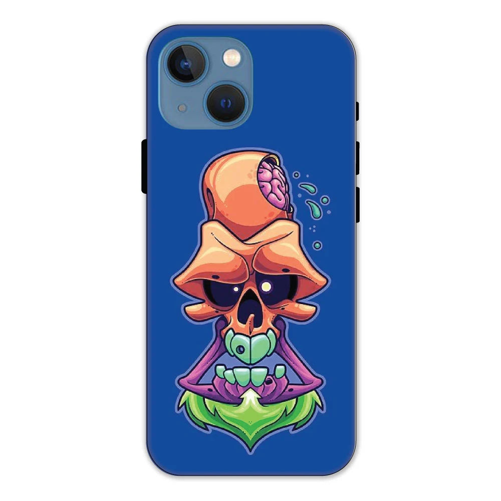 Psychedelic Skull Hard Case Apple iPhone 13 Mini Models