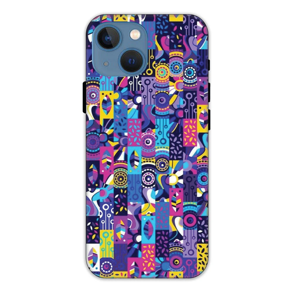 Purple Geometric Art Apple iPhone 13 Mini Models