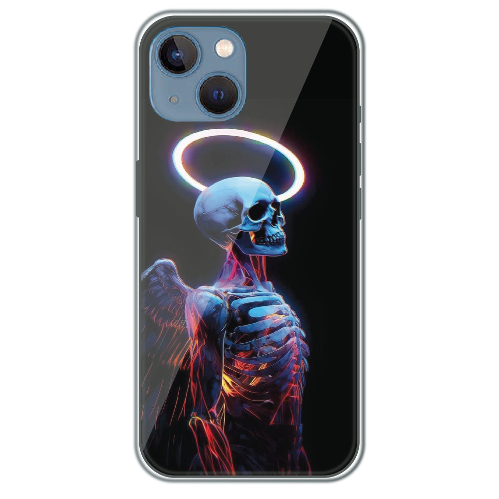 Angel Skeleton - Printed Silicone Case for Apple iPhone 13 Mini