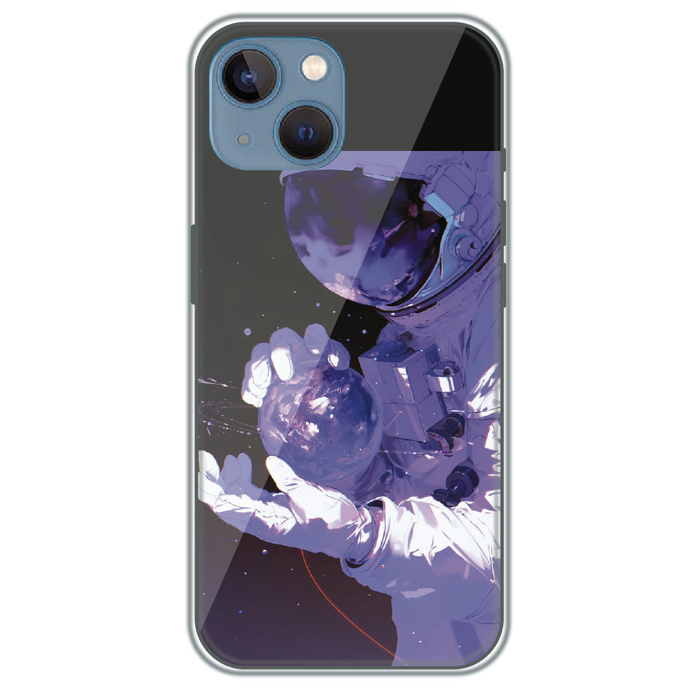 Astronaut in Space - Printed Silicone Case for Apple iPhone 13 Mini
