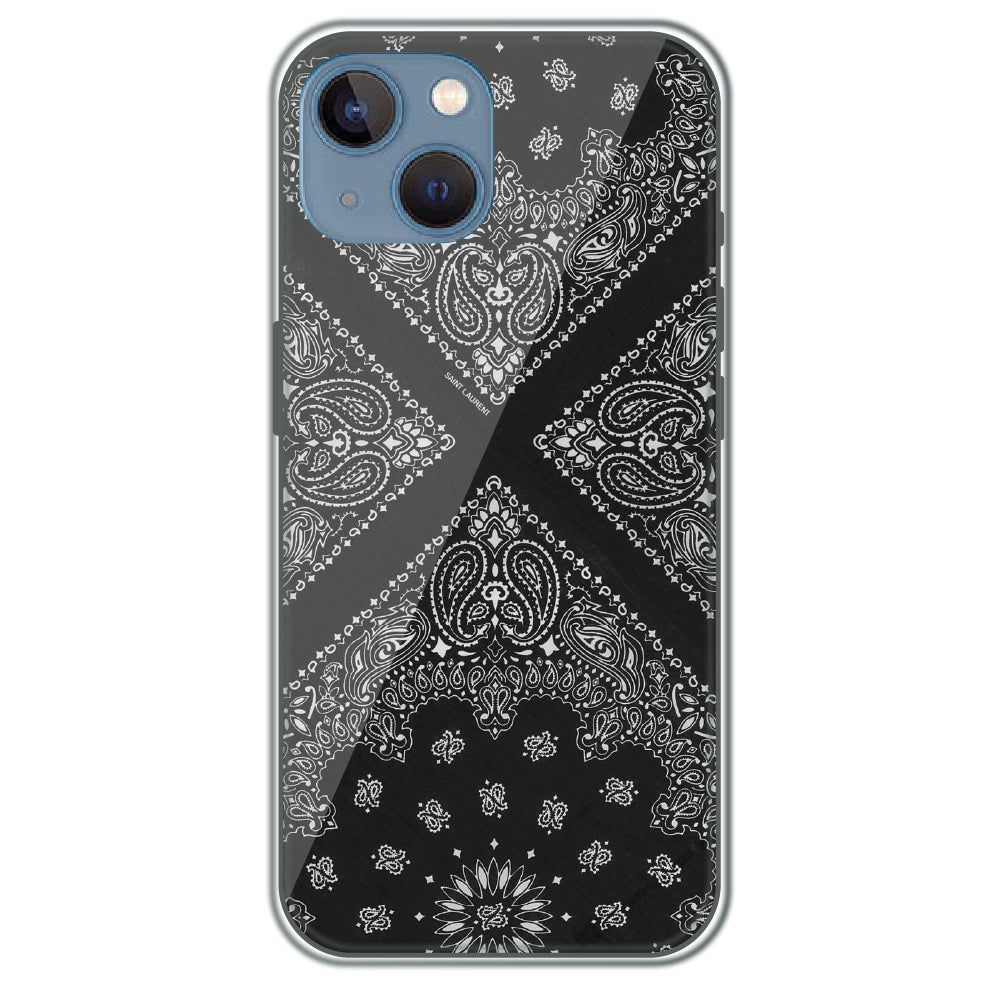 Black Bandana - Printed Silicone Case for Apple iPhone 13 Mini