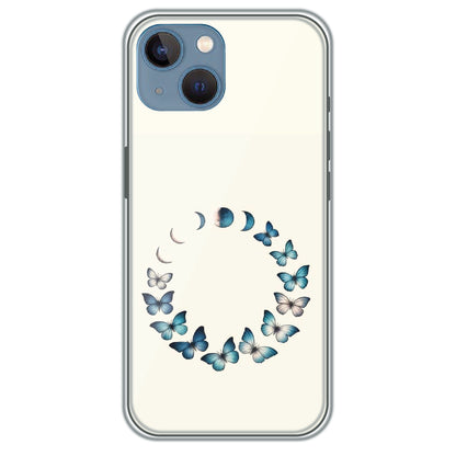 Butterfly Moon Cycle - Printed Silicone Case for Apple iPhone 13 Mini