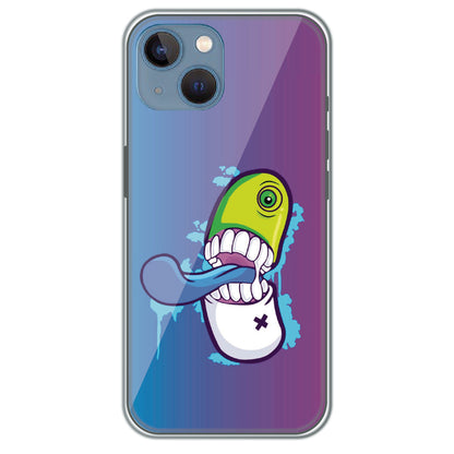 Chomp Pill Monster - Printed Silicone Case for Apple iPhone 13 Mini